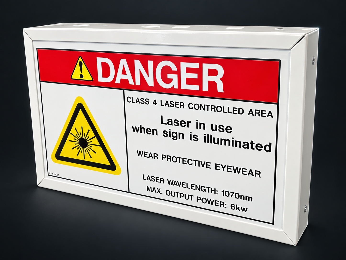 LightBOX warning sign